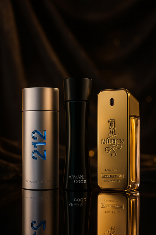 Set de 3 parfumuri: 212 Men NYC, Paco Rabanne One Milion, Armani Code Homme 100ml
