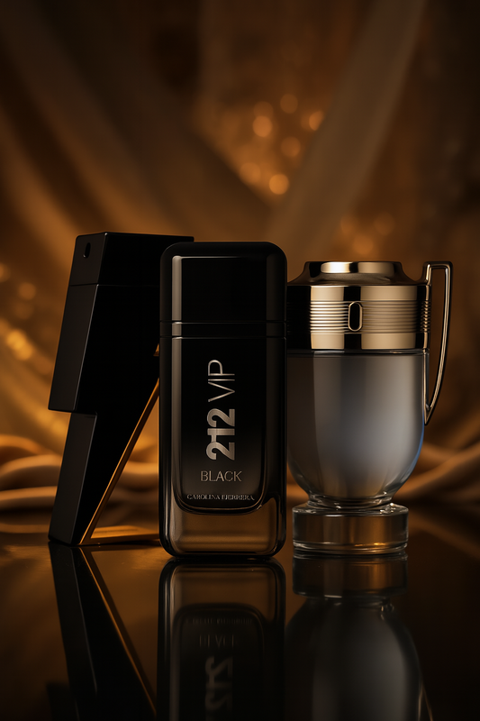 Set de 3 parfumuri: BAD BOY, 212 VIP BLACK, Paco Rabanne INVICTUS 100ml